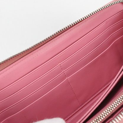 中古 ミュウミュウ 長財布ラウンドファスナー レディース ブランド MIUMIU マテラッセ ジップアラウンド レザー ピンク 財布 USDMI100397011