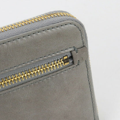 中古 ミュウミュウ 長財布ラウンドファスナー レディース ブランド MIUMIU ジップアラウンド レザー 5M0506 グレー 財布 USDMI100400011