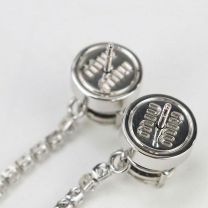 中古 ミュウミュウ ピアス レディース ブランド MIUMIU 5IO058 2DNC F0OKL シルバー アクセサリー USDMI100927011