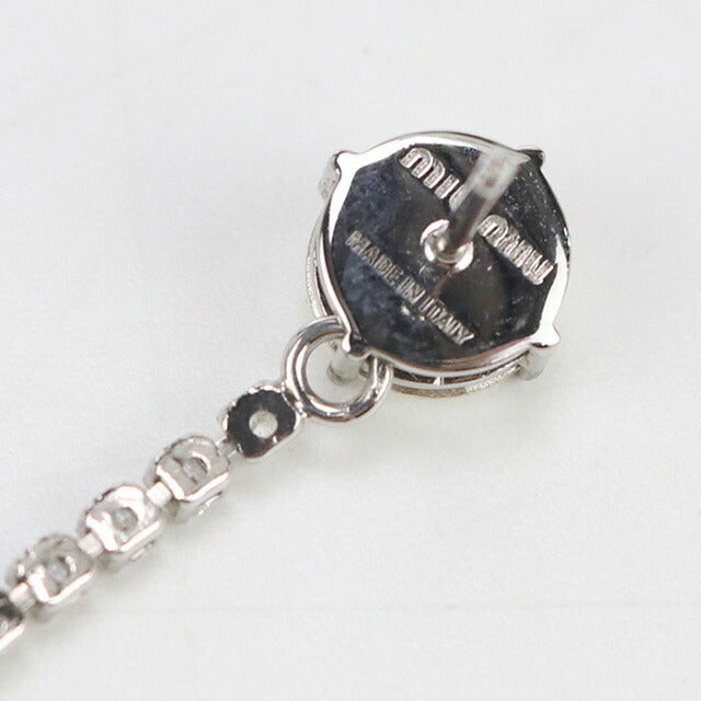 中古 ミュウミュウ ピアス レディース ブランド MIUMIU 5IO058 2DNC F0OKL シルバー アクセサリー USDMI100927011