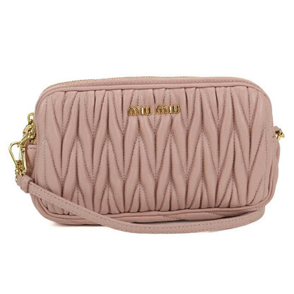 中古 ミュウミュウ ショルダーバッグ レディース ブランド MIUMIU マテラッセ レザー ピンク バッグ USDMI100958011