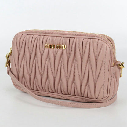 中古 ミュウミュウ ショルダーバッグ レディース ブランド MIUMIU マテラッセ レザー ピンク バッグ USDMI100958011