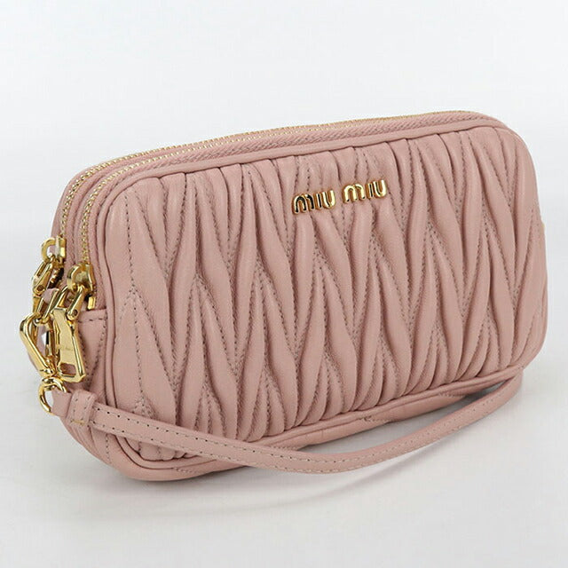 中古 ミュウミュウ ショルダーバッグ レディース ブランド MIUMIU マテラッセ レザー ピンク バッグ USDMI100958011