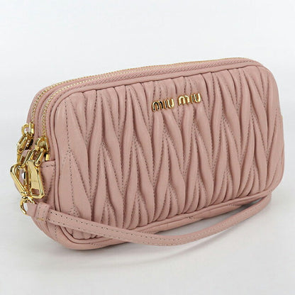 中古 ミュウミュウ ショルダーバッグ レディース ブランド MIUMIU マテラッセ レザー ピンク バッグ USDMI100958011