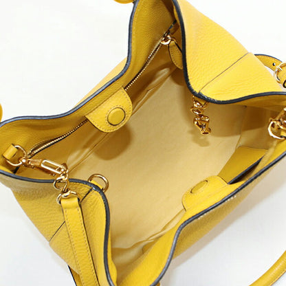 中古 ミュウミュウ トートバッグ レディース ブランド MIUMIU ヴィッテロフェニックス 2WAY レザー 5BE886 イエロー バッグ USDMI101791011
