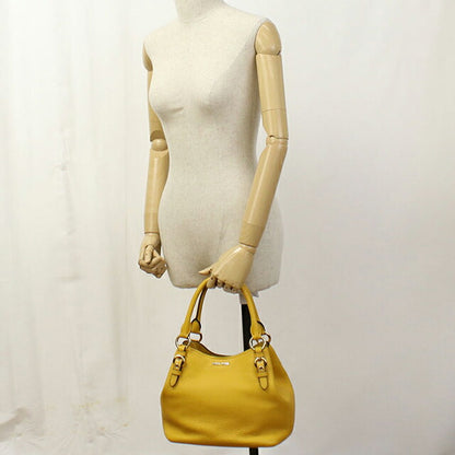 中古 ミュウミュウ トートバッグ レディース ブランド MIUMIU ヴィッテロフェニックス 2WAY レザー 5BE886 イエロー バッグ USDMI101791011