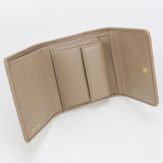 中古 ミュウミュウ 三つ折り財布 レディース ブランド MIUMIU