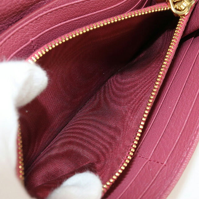 中古 ミュウミュウ 長財布二折 レディース ブランド MIUMIU レッド 財布 USDMI102796011