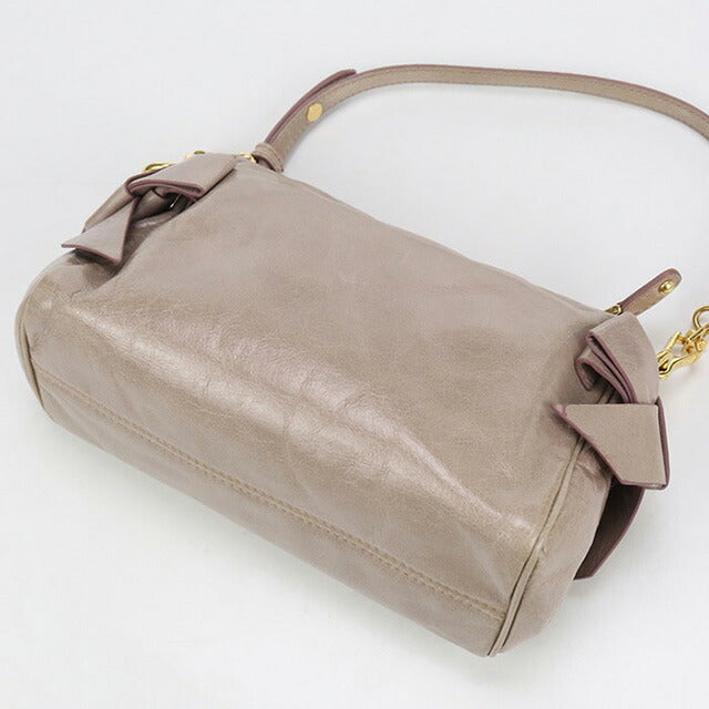 中古 ミュウミュウ ショルダーバッグ レディース ブランド MIUMIU レザー ベージュ バッグ USDMI102841011
