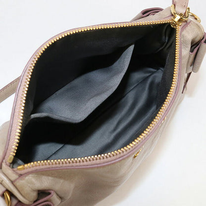 中古 ミュウミュウ ショルダーバッグ レディース ブランド MIUMIU レザー ベージュ バッグ USDMI102841011
