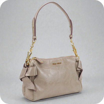 中古 ミュウミュウ ショルダーバッグ レディース ブランド MIUMIU レザー ベージュ バッグ USDMI102841011