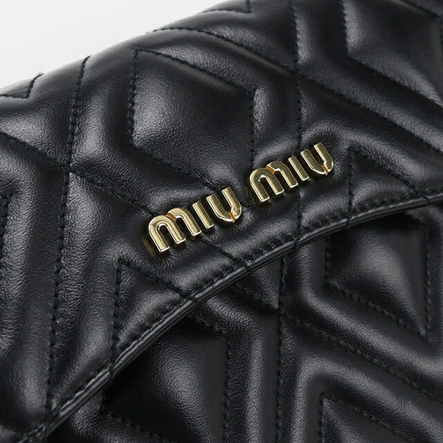中古 ミュウミュウ ショルダーバッグ レディース ブランド MIUMIU チェーン レザー ブラック バッグ USDMI104035011