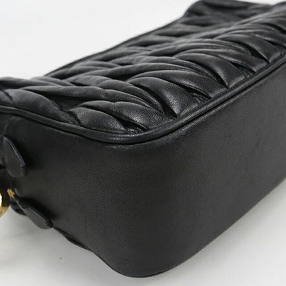 中古 ミュウミュウ 斜め掛け ショルダーバッグ レディース ブランド MIUMIU マテラッセ レザー ブラック バッグ USDMI104052011