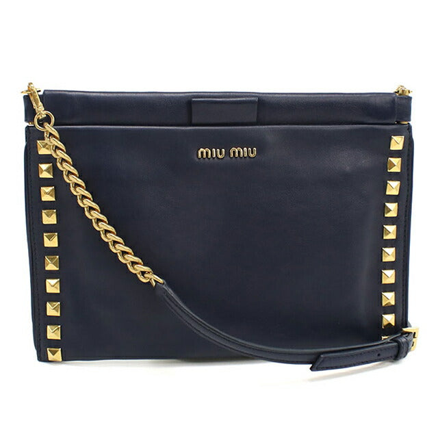 ミュウミュウ 2wayショルダーバッグ　チェーンバッグ miumiu miu miu（ミュウミュウ） マテラッセ チェーンショルダーバッグ 2WAY