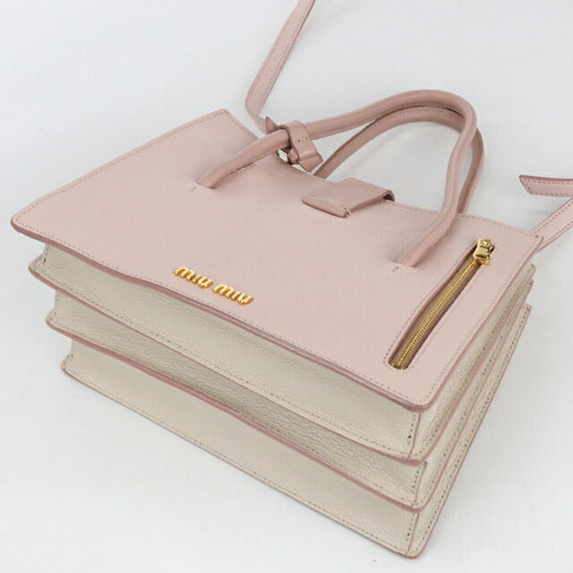 中古 ミュウミュウ トートバッグ レディース ブランド MIUMIU マドラス 2WAY 5BA104 F0JW1 2AJB ピンク バッグ USDMI105009011