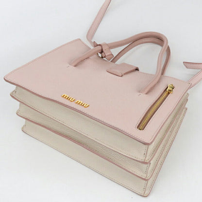 中古 ミュウミュウ トートバッグ レディース ブランド MIUMIU マドラス 2WAY 5BA104 F0JW1 2AJB ピンク バッグ USDMI105009011