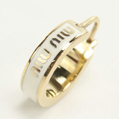 中古 ミュウミュウ ピアス レディース ブランド MIUMIU エナメル メタル ピアス ゴールド アクセサリー USDMI106158011