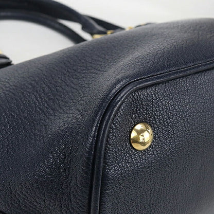 二手 Miu Miu 手提包女士品牌 MIUMIU 2WAY 皮革海军蓝包 USDMI106418011