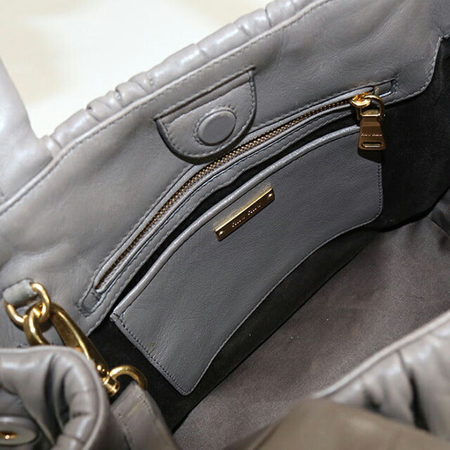 二手 Miu Miu 手提包 女士品牌 MIUMIU Matelasse 2WAY 灰色包 USDMI106557011