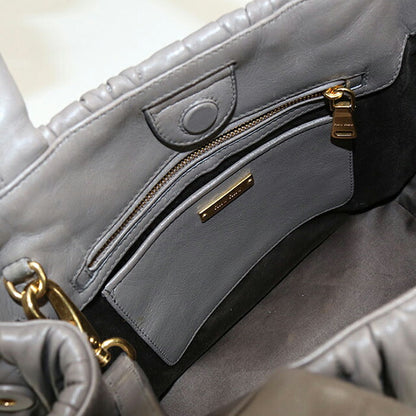 二手 Miu Miu 手提包 女士品牌 MIUMIU Matelasse 2WAY 灰色包 USDMI106557011