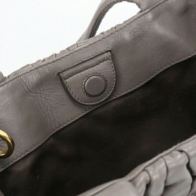 二手 Miu Miu 手提包 女士品牌 MIUMIU Matelasse 2WAY 灰色包 USDMI106557011