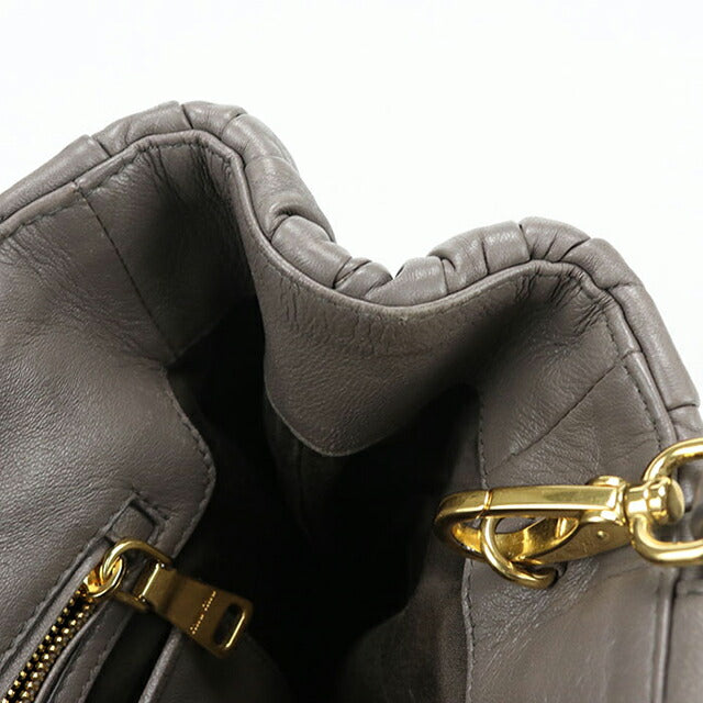 二手 Miu Miu 手提包 女士品牌 MIUMIU Matelasse 2WAY 灰色包 USDMI106557011