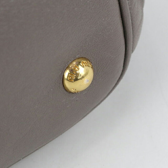 二手 Miu Miu 手提包 女士品牌 MIUMIU Matelasse 2WAY 灰色包 USDMI106557011
