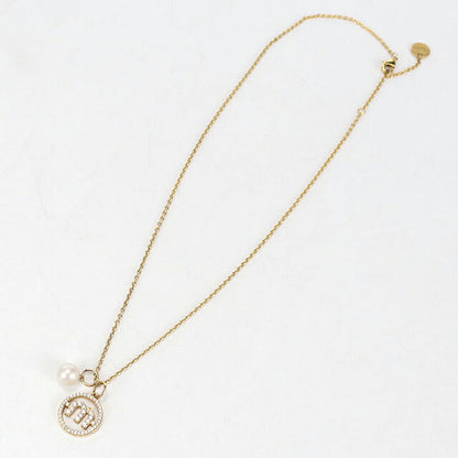 中古 ミュウミュウ ネックレス レディース ブランド MIUMIU ラインストーン ゴールド アクセサリー USDMI106631011