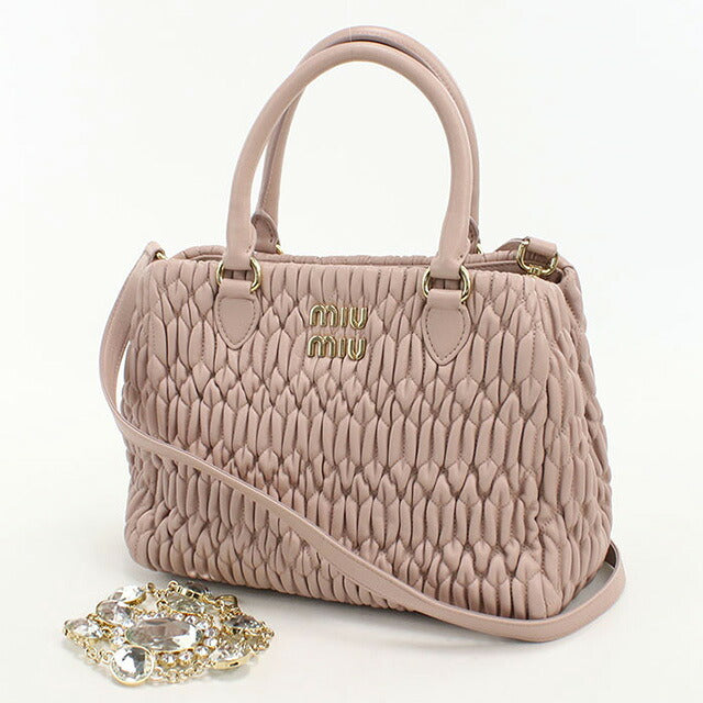 MIUMIU　2wayラムスキンバッグ 中古 ミュウミュウ トートバッグ レディース ブランド MIUMIU