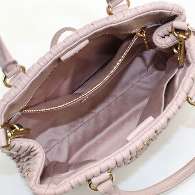 中古 ミュウミュウ トートバッグ レディース ブランド MIUMIU マテラッセ 2WAY ピンク バッグ USDMI106714011