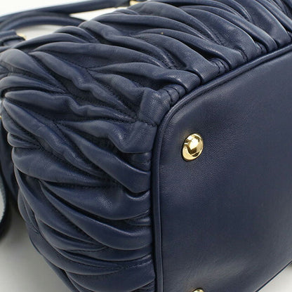 中古 ミュウミュウ トートバッグ レディース ブランド MIUMIU マテラッセ 2WAY 5BE886 N88 F0016 ネイビー バッグ USDMI106729011