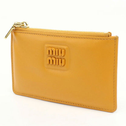 中古 ミュウミュウ カードホルダー レディース ブランド MIUMIU オレンジ 財布 USDMI107382011