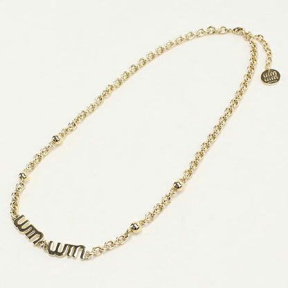 中古 ミュウミュウ ネックレス レディース ブランド MIUMIU ゴールド アクセサリー USDMI107815011
