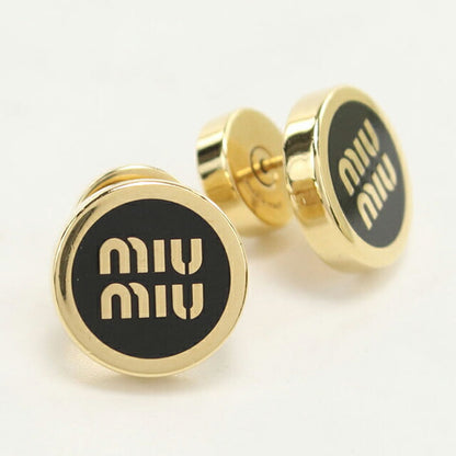 中古 ミュウミュウ ピアス レディース ブランド MIUMIU エナメルメタル 5JO912 ゴールド アクセサリー USDMI107999011