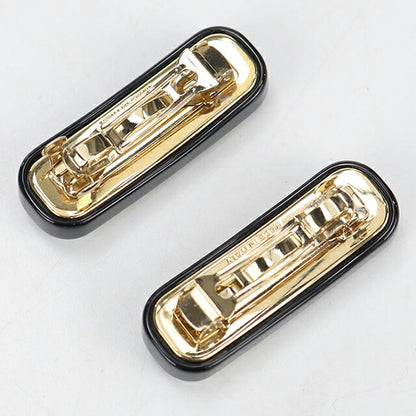 中古 ミュウミュウ バレッタ レディース ブランド MIUMIU 2個セット エナメルメタル ヘアクリップ 5IF072 ブラック ヘアアクセサリー USDMI109873011