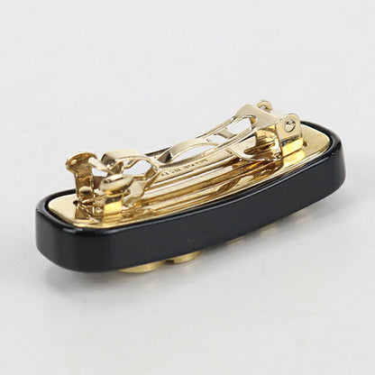 中古 ミュウミュウ バレッタ レディース ブランド MIUMIU 2個セット エナメルメタル ヘアクリップ 5IF072 ブラック ヘアアクセサリー USDMI109873011
