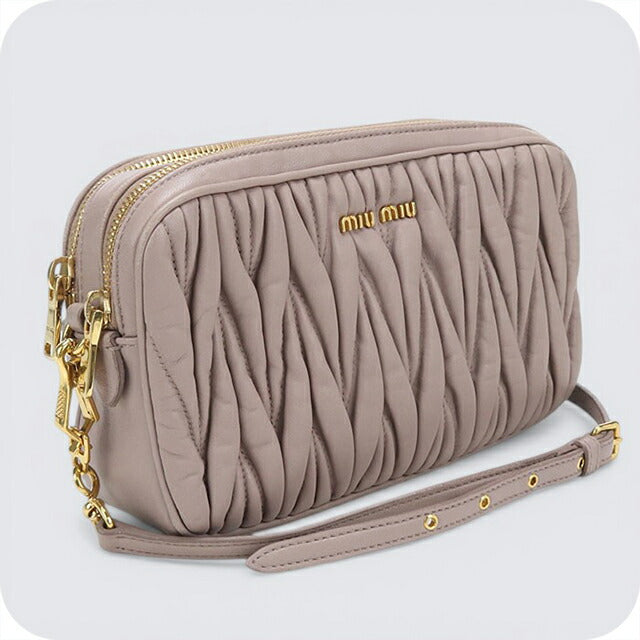 中古 ミュウミュウ ショルダーバッグ レディース ブランド MIUMIU マテラッセ レザー ピンク USDMI110204011
