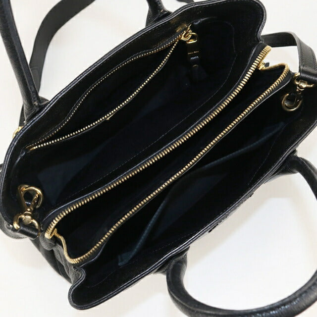 Used Miu Miu tote bag ladies brand MIUMIU 2WAY leather black USDMI111760011
