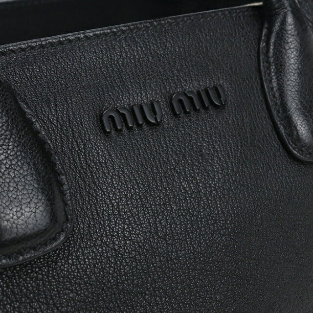 Used Miu Miu tote bag ladies brand MIUMIU 2WAY leather black USDMI111760011