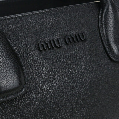 Used Miu Miu tote bag ladies brand MIUMIU 2WAY leather black USDMI111760011