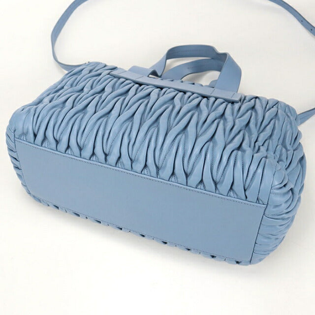 二手 Miu Miu 手提包 女士品牌 MIUMIU Matelasse 2WAY 蓝色 USDMI112056011
