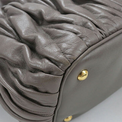 中古 ミュウミュウ トートバッグ レディース ブランド MIUMIU マテラッセ 2WAY 5BG061 N88 F0572 グレー USDMI112525011