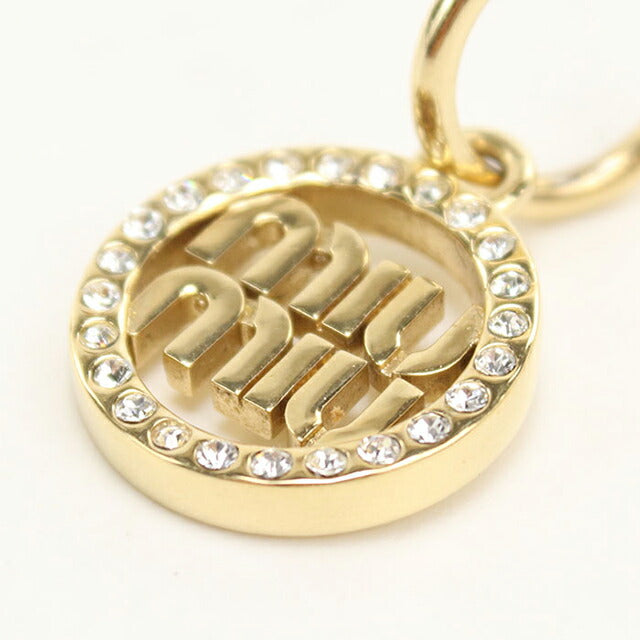 中古 ミュウミュウ ピアス レディース ブランド MIUMIU ラインストーン