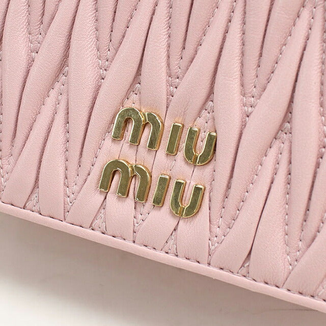 中古 ミュウミュウ ショルダーバッグ レディース ブランド MIUMIU マテラッセ チェーン 5BP065 ピンク USDMI112977011