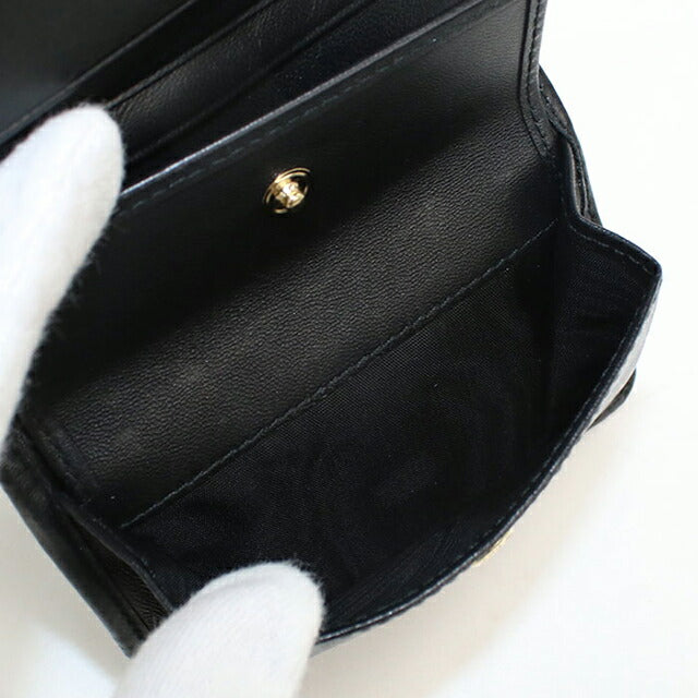 中古 ミュウミュウ 二つ折り財布 二折財布 レディース ブランド MIUMIU マテラッセ 5MV204 ブラック USDMI113164011