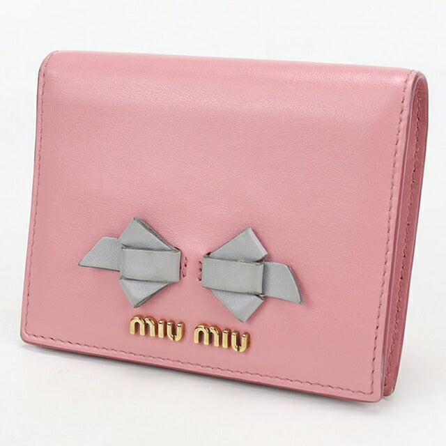 中古 ミュウミュウ 二つ折り財布 二折財布 レディース ブランド MIUMIU
