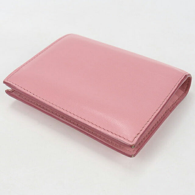 中古 ミュウミュウ 二つ折り財布 二折財布 レディース ブランド MIUMIU レザー 5MV204 ピンク USDMI114539011