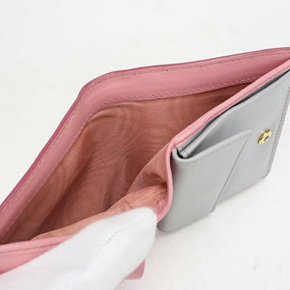 中古 ミュウミュウ 二つ折り財布 二折財布 レディース ブランド MIUMIU レザー 5MV204 ピンク USDMI114539011
