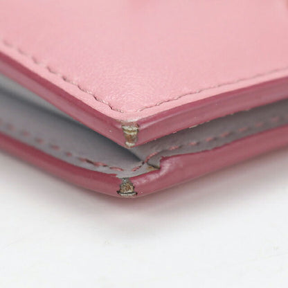 中古 ミュウミュウ 二つ折り財布 二折財布 レディース ブランド MIUMIU レザー 5MV204 ピンク USDMI114539011