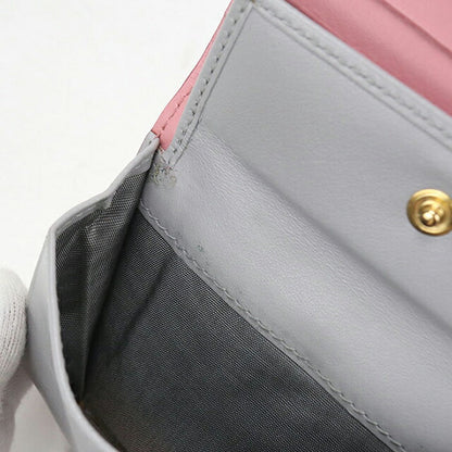 中古 ミュウミュウ 二つ折り財布 二折財布 レディース ブランド MIUMIU レザー 5MV204 ピンク USDMI114539011